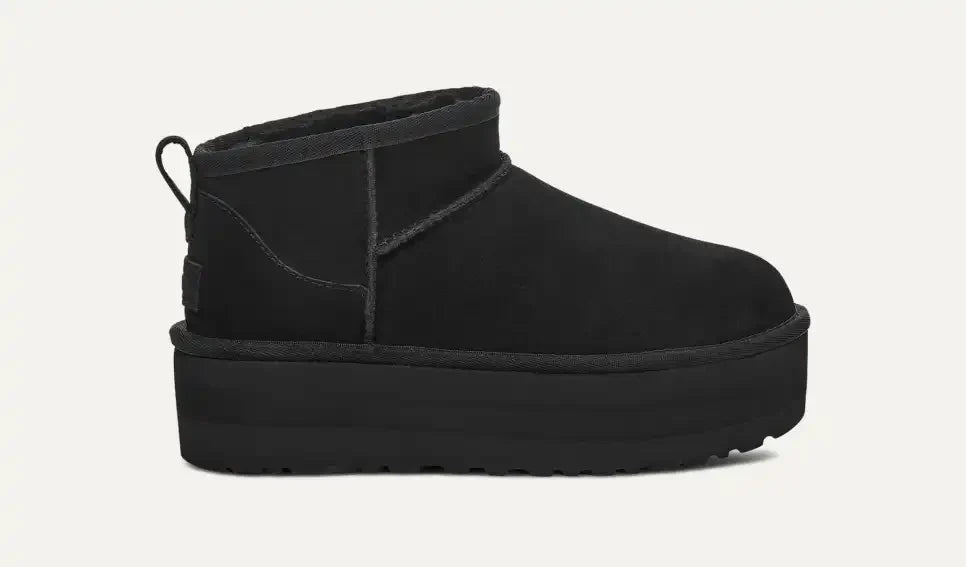 Girl Classic Ultra Mini Plateau-Boot Black
