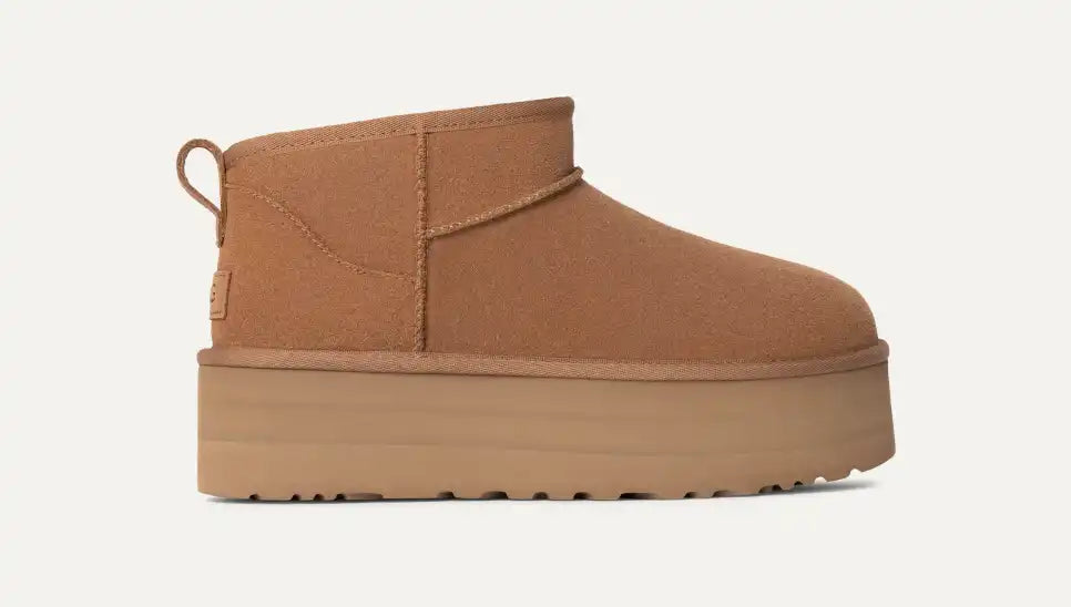 Girl Classic Ultra Mini Plateau-Boot Chestnut