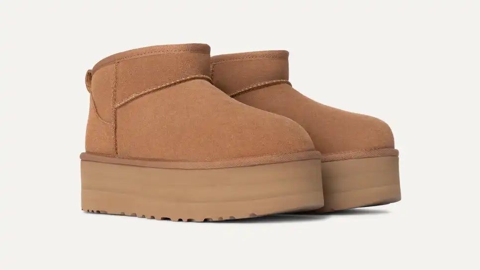 Girl Classic Ultra Mini Plateau-Boot Chestnut