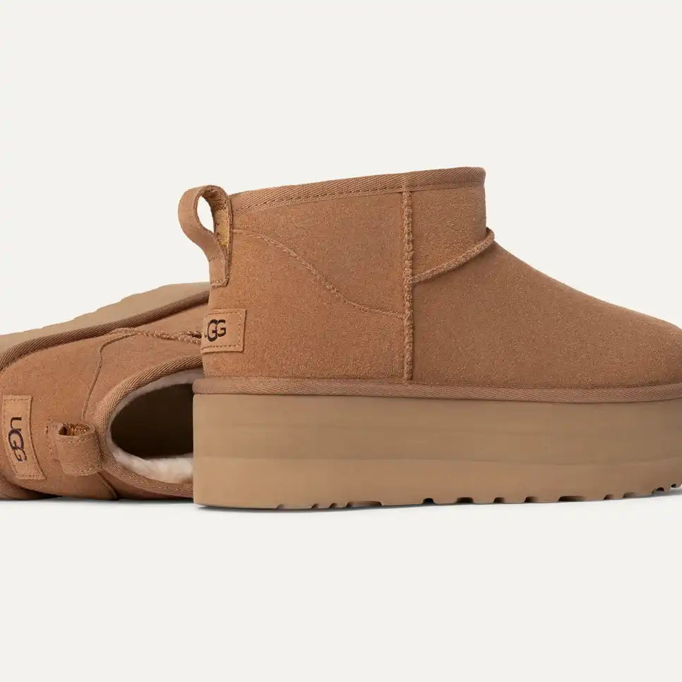 Girl Classic Ultra Mini Plateau-Boot Chestnut
