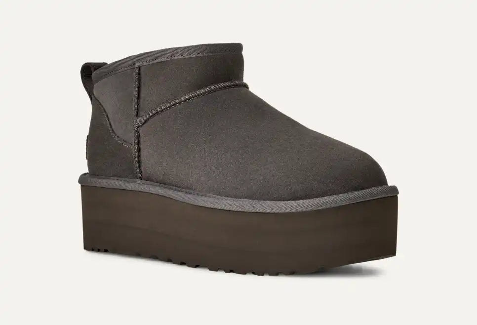 Girl Classic Ultra Mini Plateau-Boot Charcoal
