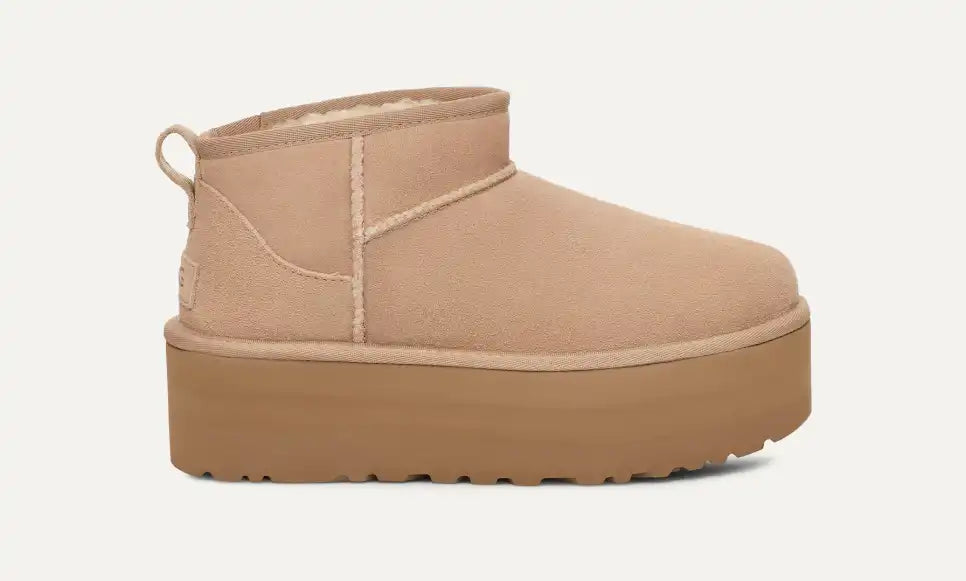 Girl Classic Ultra Mini Plateau-Boot Sand