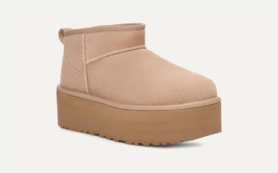 Girl Classic Ultra Mini Plateau-Boot Sand