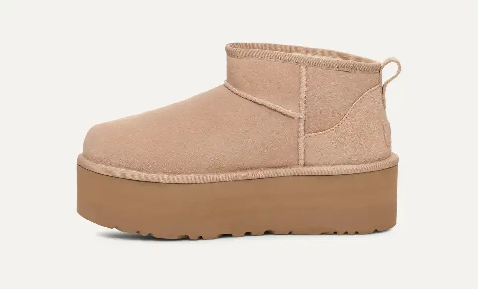 Girl Classic Ultra Mini Plateau-Boot Sand