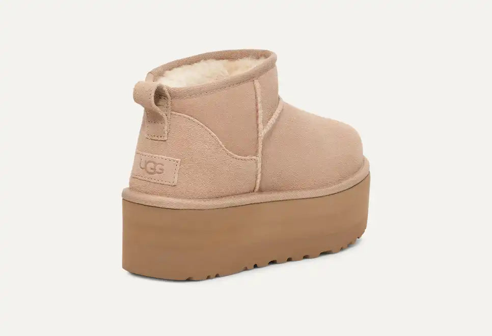 Girl Classic Ultra Mini Plateau-Boot Sand